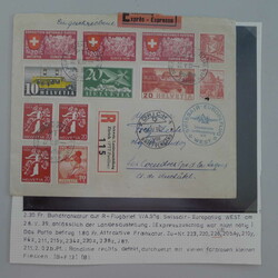 1881-1963, 86 BRIEFE mit meist Bezug FLUGPOST:, Zeppelin, Vignetten, ...