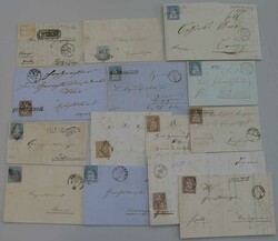 1854-1862, 14 meist fehlerfreie STRUBEL-Briefe aus dem Kt. AARGAU, ...