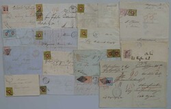 1850-1854, 15 Rayonbriefe, teils tolle Frankaturen! Sammlung mit ...