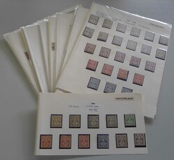 1882-1900, ZIFFERMUSTER, Sammlung auf 9 Albenseiten - viele ...