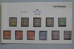 1882-1900, ZIFFERMUSTER, Sammlung auf 9 Albenseiten - viele ...