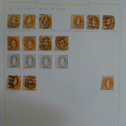 1882-1907, STEHENDE HELVETIA: 587 Marken meist gut erhalten mit oft ...