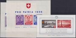 1936-1994, Pro Patria (Sammlung) auf neuwertigen Albenblätter, teils ...