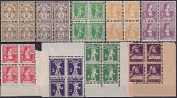 1862-1963, Viererblöcke (Sammlung ** postfrisch und *), 75x (meist ...