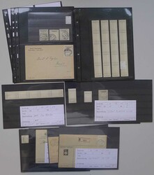 1911-1962, FRANCO - ZETTEL, sauber geführte Sammlung, mit ...