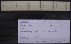 1911-1962, FRANCO - ZETTEL, sauber geführte Sammlung, mit ...