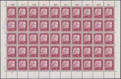 1953, J148-J152 Bogen-Serie (Mädchen, Insekten & F.Hodlers) ...