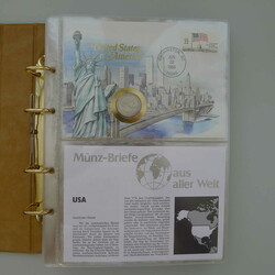 1982-1985, NUMISBRIEFE weltweit in 2 ALBEN, 100 Stück, günstiger ...