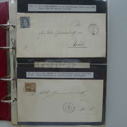 LANGNAU (BE), meist saubere Briefe von LANGNAU und Region in Album. ...