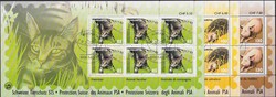 2004, Nr.1130-1132 (Tierschutz) Zierbögen im Satz mit Stempel vom ...