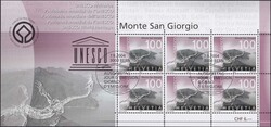 2004, Nr.1137 (UNESCO) Zierbogen mit Stempel vom Ausgabetag (Ersttag).