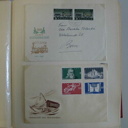1948-1966, gepflegte Sammlung mit 70 Ersttagsbriefen (meist) - ...