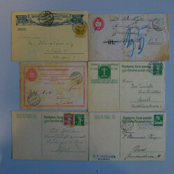1870-1920, "Ganzsachenlot", Postkarten, Briefe. Total 56 Stück. ...