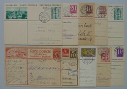 WALLIS (KANTON): 10 Karten/ meist Ganzsachen mit sauberen ...