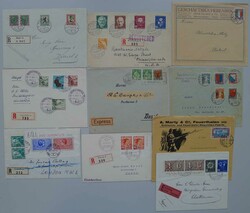 1920-1951, Pro Juventute: 10 Tolle Frankaturen: Block Frankatur 1937, ...