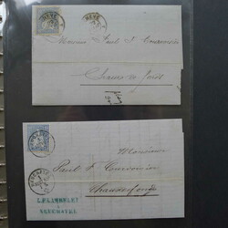 1862-1882, 62 Briefe "Sitzende Helvetia", unterschiedlich erhalten - ...