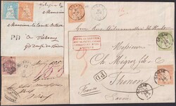 1847-1940, 33 ALTSCHWEIZBRIEFE, mit besseren Strubelfrankaturen +1x ...