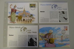 NUMIS & Münzbriefe aller Welt, auch Schweiz (TOTAL 74 Stück) mit ...