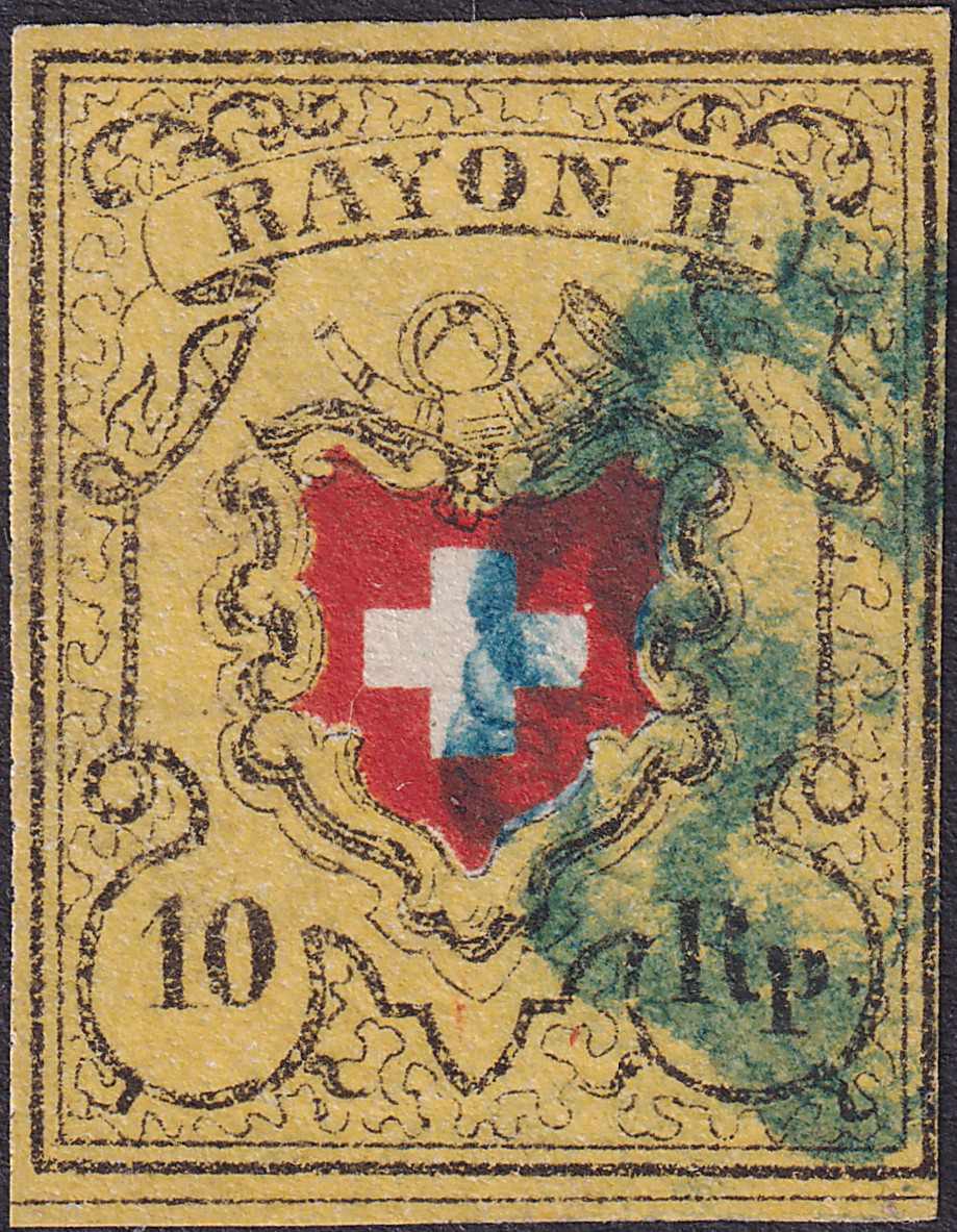 Blaue Rosette von Zürich (Stäfa/Regensberg) T.12 B-RU, sehr gut ...