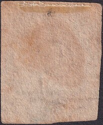 CHILE 1853: Nr.2 (COLON 5 Centavos), mit unregelmässigem Schnitt, ...