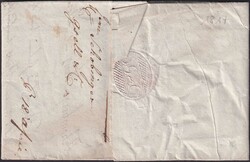 St.GALLEN: AUSLAG 1817 mit Stabstempel und OVAL-Entwertung nach ...