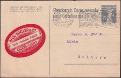 LUZERN: Kriens (BECK-Koeller) rote Vignette nach Malers 1920, sehr ...