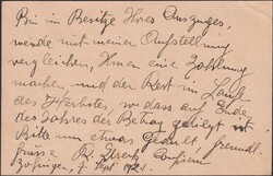 ZOFINGEN 1921, 10Rp.-Ganzsache von R.URECH nach Malters mit violetten ...