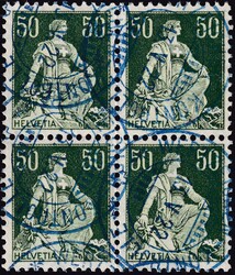 5655156: Sellos postales de Suiza después de 1907 - Cancellations and seals