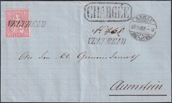 AARGAU: Vignetten-Brief Nr.38 von VELTHEIM nach Auenstein, selten ...