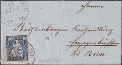 CHAUX-DU-MILIEU (430 Einwohner) 1864, Nr.31 mit grossem ...