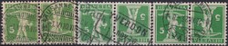 K3+K7II+K7III, 5c+5c (grün) alle Varianen. Sehr sauber abgestempelt: ...