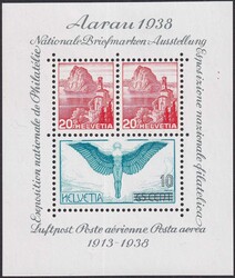 1938, W11 ** (postfrisch) mit Abklatsch rückseitig ...