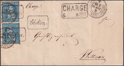 EBIKON 1866 (6.NOV) nach WILLISAU, Nr.31 in Paar-Einheit, rechts mit ...