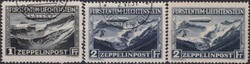 1931, F7+F8+F8* (Zeppelin, Sonderflugpostmarken) sauber entwertet, ...
