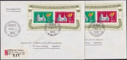 5675: Suiza Oficina de las Naciones Unidas ONU - Souvenir / miniature sheetlets