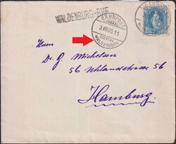 WALDENBURG-BHP (mit B'post-Stempel LIESTAL-Waldenburg!) 73E vom 3.AUG ...