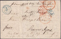ARGENTIENIEN, ab LUZERN 1855 (2.SEPT) nach Buenos Ayres, Brief ohne ...