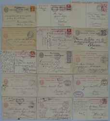 1893-1937, 15 Karten mit Destinationen: Persien (Iran) Mexico, ...