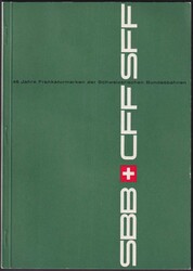 1958, 45 J.Eisenbahn-Marken, Geschenkheft mit Viererblöcken */** und ...