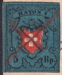 OBERENDINGEN 10.OKT.1850 (frühe Verwendung kurz nach Ersttag vom 1 ...