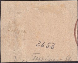 Strahlenstempel: GERRA-CAMBAROGNO auf Briefstück, gut gezähnt ...