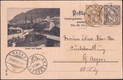 St.GALLEN, Taminafall bei Ragaz mit HOTEL HOF RAGAZ-Zudruck, 58B+59B ...