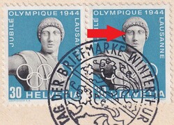 1944, OFFENES AUGE, 261w.Pf auf Express-Brief: 3.DEZ.1944: Tag der ...