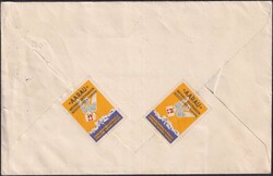 1938, W11 mit Nr.213+214 auf Brief nach Tschechien, +zensuriert, ...