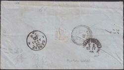 MONTHEY 1865 nach MAGLAND (près Cluses, FR) Nr.34, gut gezähnt und ...