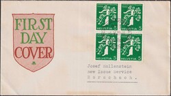 1939, Nr.228 auf illustriertem Kuvert mit Illustration (First ...