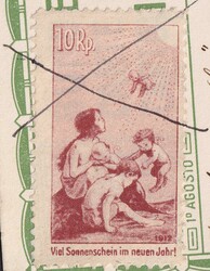 1912, JI (deutscher Vorläufer) auf Karte von St.Gallen nach ...