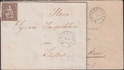 WINTERSINGEN 1877+1879, Zwergstempel auf Nr.30 +Tüblibrief, sehr ...