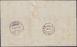 HILDISRIEDEN 1872 nach Kleinwangen (Zwergstempel rückseitig) ...