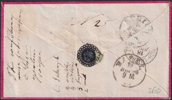 ZIERBRIEF (mit rotem Rand, vor- und rückseitig) von HAUSEN (ZH) nach ...